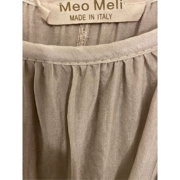 Meo Meli Silk Cold Shoulder Blouse | Size L - Picture 4 of 4